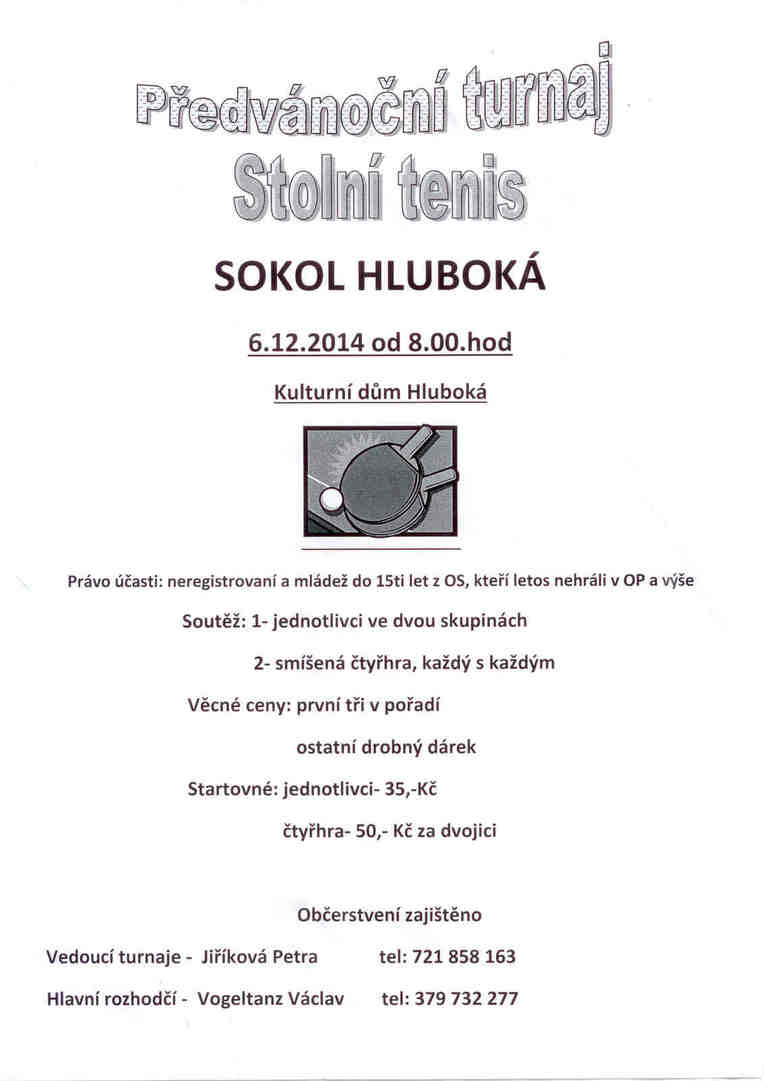 Stolni tenis Hluboka 2014-12-06
